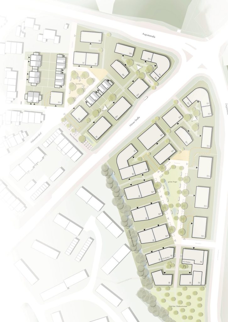 Städtebaulicher Entwurf für das Quartier Augustabogen