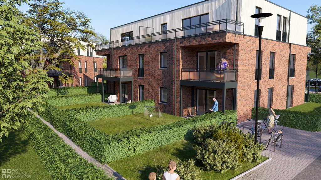 Visualisierung Neubau Mattenkamp in Brünen