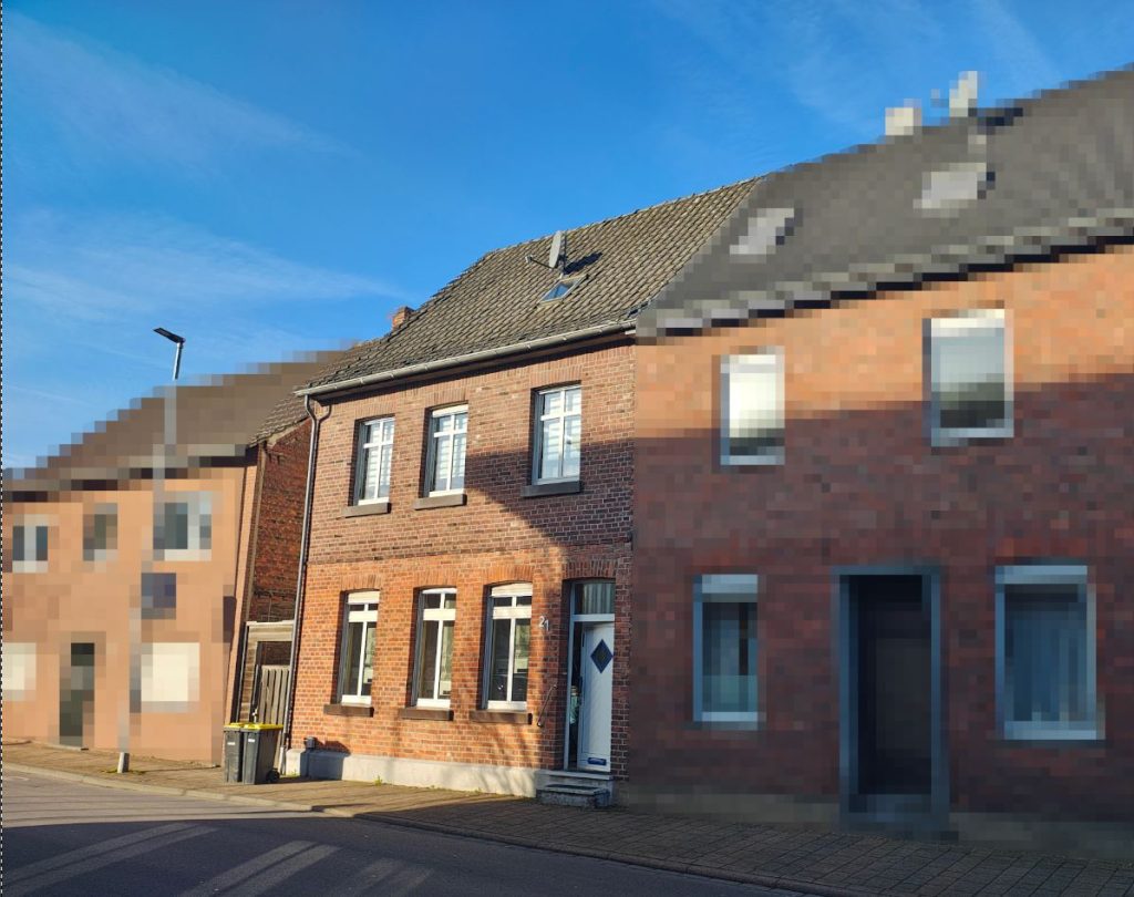 Außenansicht des Reihenendhauses in Rhede
